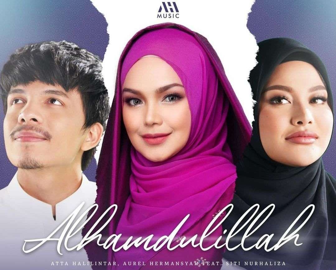 Ilustrasi pasangan Atta-Aurel feat Siti Nurhaliza. (Foto: Kolase).