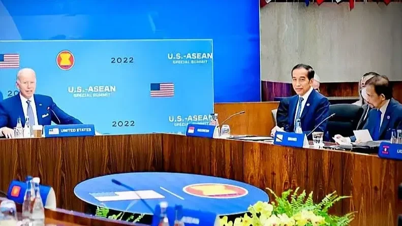 Presiden Jokowi menghadiri KTT Khusus ASEAN-AS di Washington DC. (Foto: Ant)