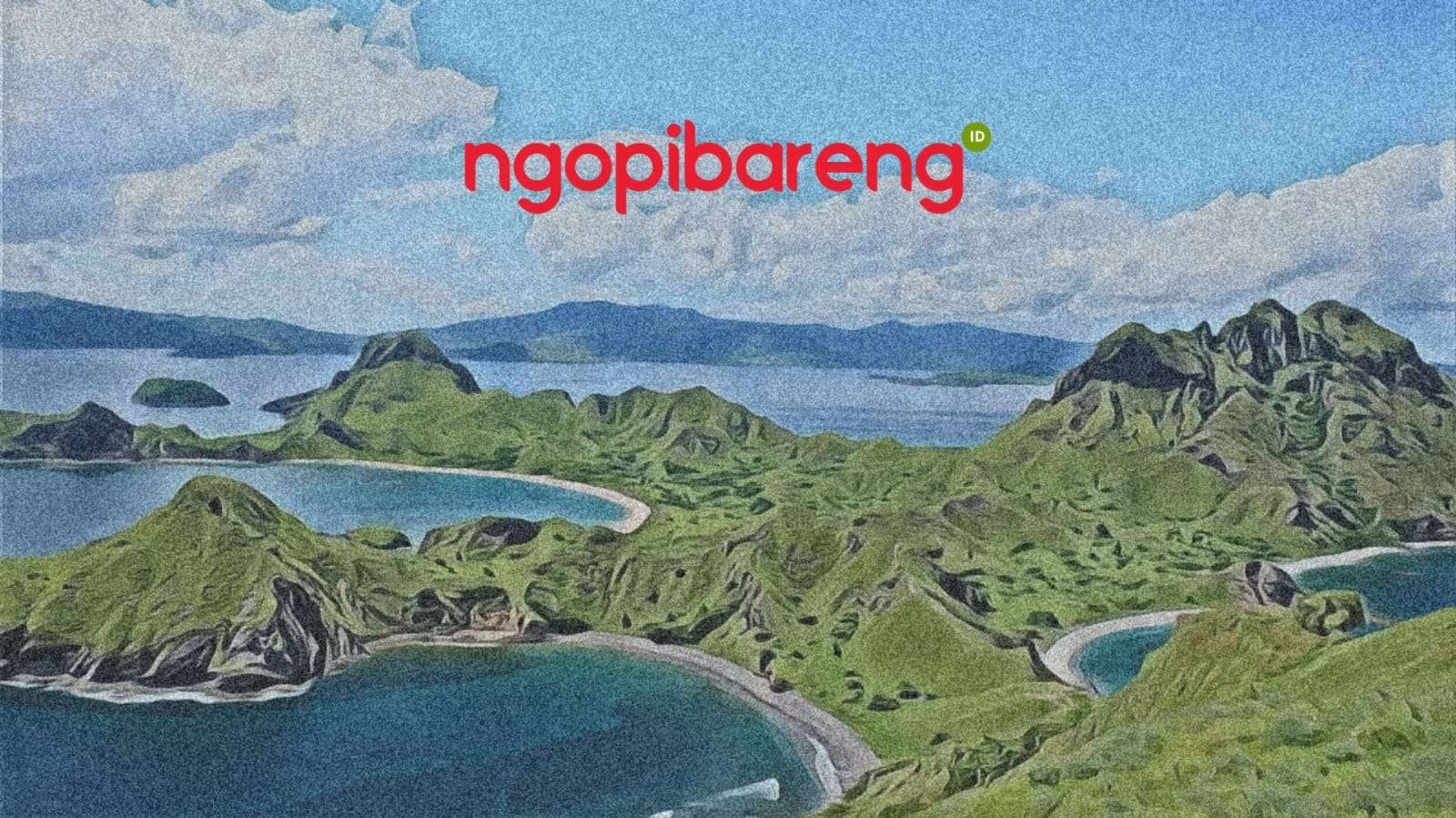 Ilustrasi Labuhan Bajo, Nusa Tenggara Timur (NTT). (Grafis: Fa Vidhi/Ngopibareng.id)
