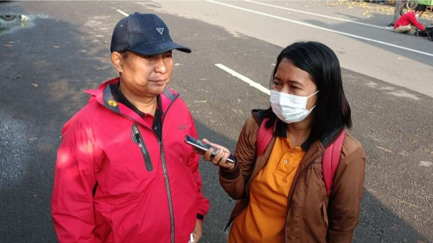 Ketua DPC PDIP Kabupaten Kediri Murdi Hantoro mendukung sepenuhnya imbauan Presiden Joko Widodo yang mengizinkan masyarakat untuk buka masker di ruang terbuka. (Foto: Fendy Plesmana/Ngopibareng.id)