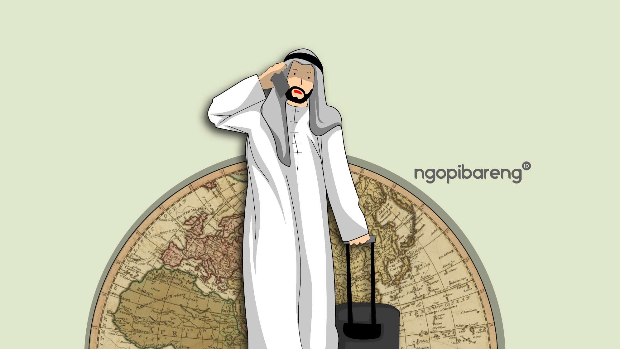 Ilustrasi Pemerintah Arab Saudi mengeluarkan larangan bagi warganya untuk bepergian ke 16 negara (Ilustrasi: Fa Vidhi/Ngopibareng.id)