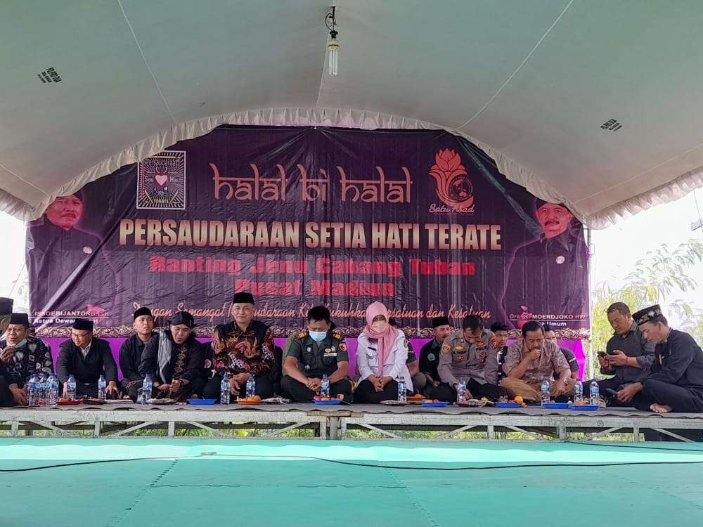 Wabup Tuban menghadiri acara Halalbihalal yang diselenggarakan oleh PSHT Ranting Jenu, Cabang Tuban (dok. Istimewa)