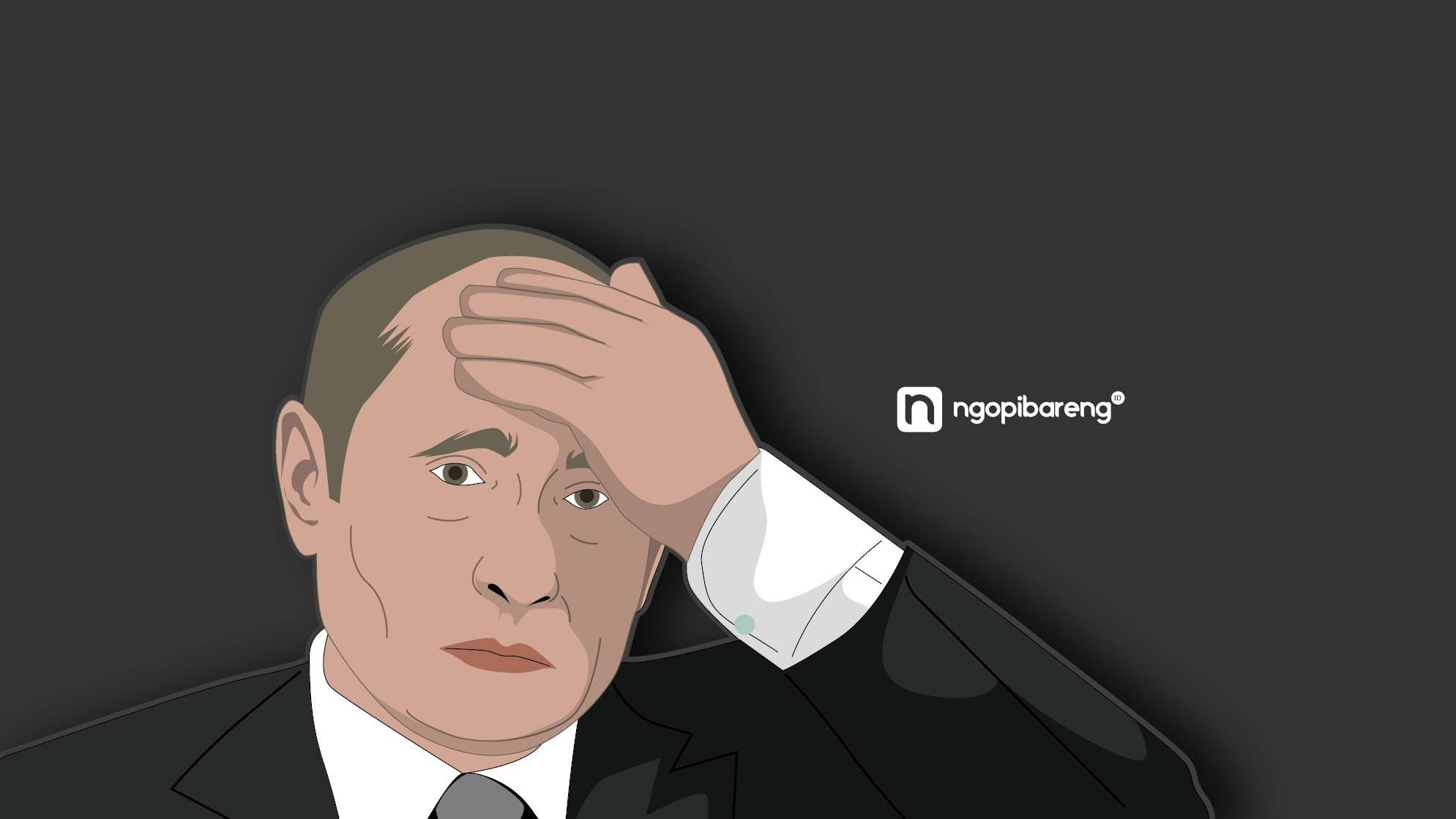 Ilustrasi Vladimir Putin. (Grafis: Fa Vidhi/Ngopibareng.id)