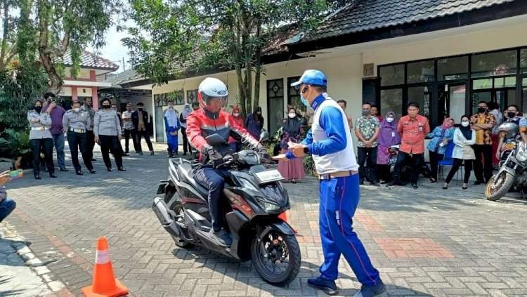 Acara Safety Riding di Malang. (Foto: MPM Honda Jatim)