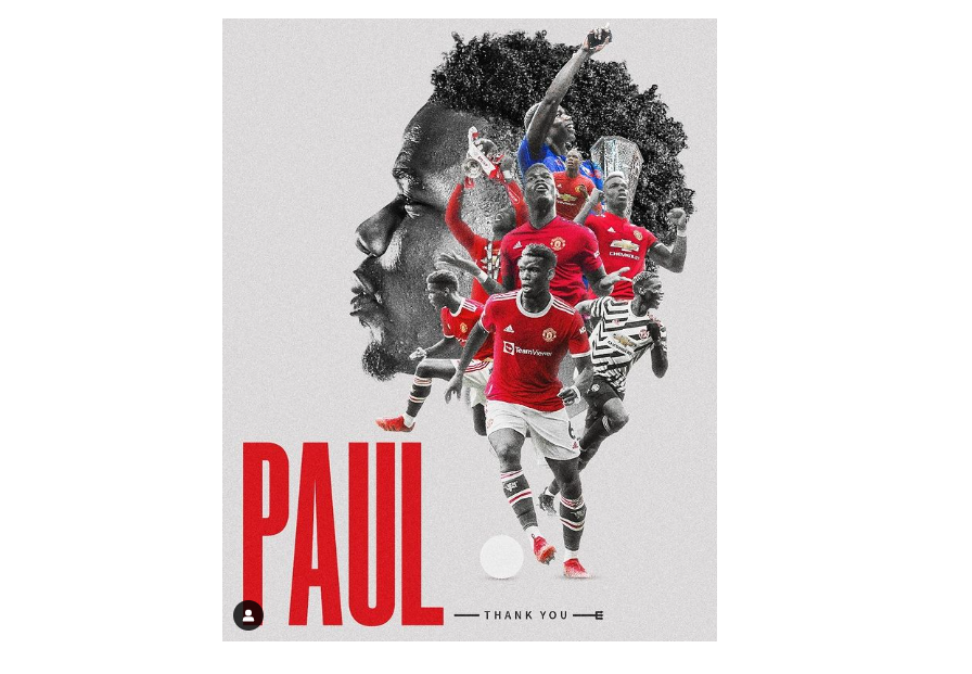 Paul Pogba resmi dilepas Manchester United. Statusnya free transfer. (Foto: Instagram)