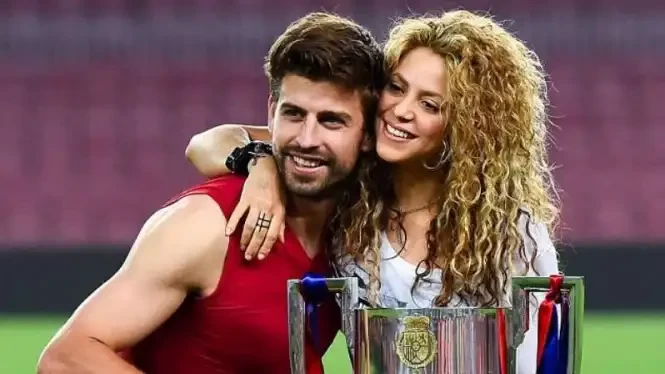 Gerard Pique dan Shakira resmi berpisah. (Foto; AFP)
