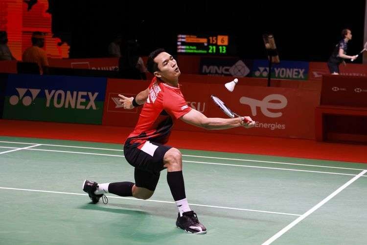 Jonatan Christie tersingkir di babak pertama Indonesia Masters 2022. (Foto: Ant)