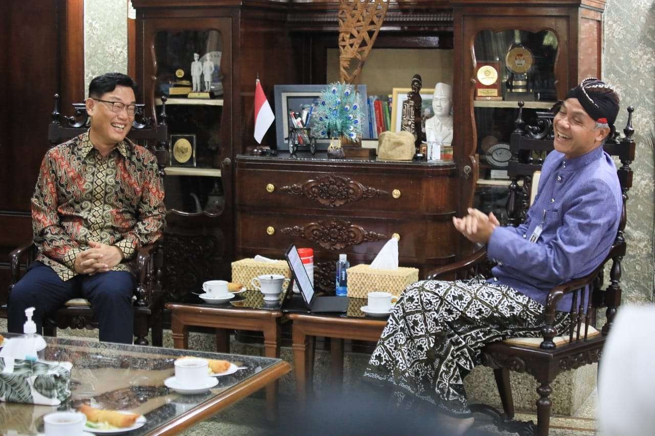 Dubes Korsel bertemu Gubernur Jawa Tengah Ganjar Pranowo. (Foto: Istimewa)