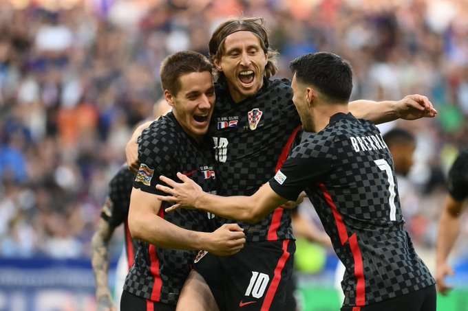 Timnas Kroasia kalahkan Prancis 1-0 dalam penyisihan Grup A1 UEFA Nations League, Selasa, 14 Juni 2022 dinihari. (Foto: Reuters)