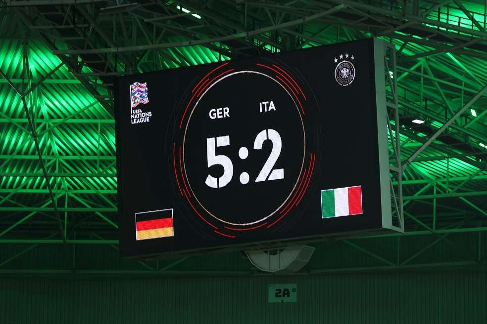 Ilustrasi Jerman vs Italia. (Foto: Twitter/@EURO2024)