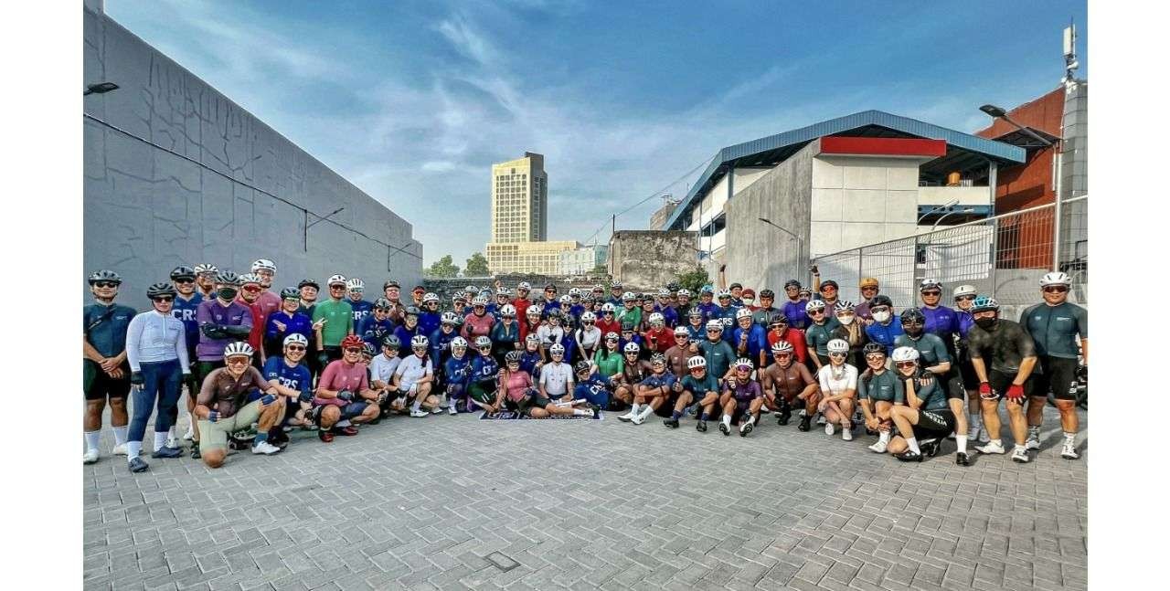 Ulang tahun pertama CRS diikuti 150 cyclist dari berbagai komunitas sepeda Surabaya dan sekitarnya. (Foto: Chaidar)