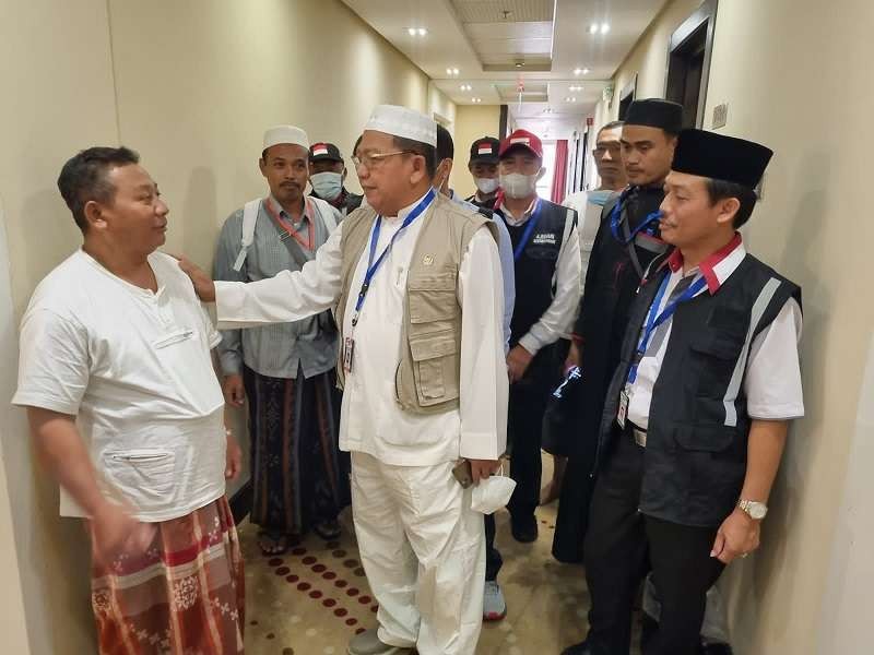Abdul Wahid, anggota Komisi VIII DPR RI sekaligus ketua rombongan mengapresiasi pelaksanaan haji 2022. (Foto: Rohman Taufik/Ngopibareng.id)