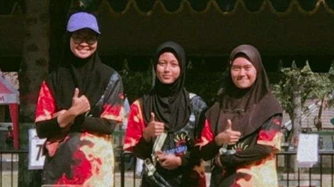 Tim petanque putri Lamongan yang turut andil meraih gelar juara umum (Foto: Istimewa)