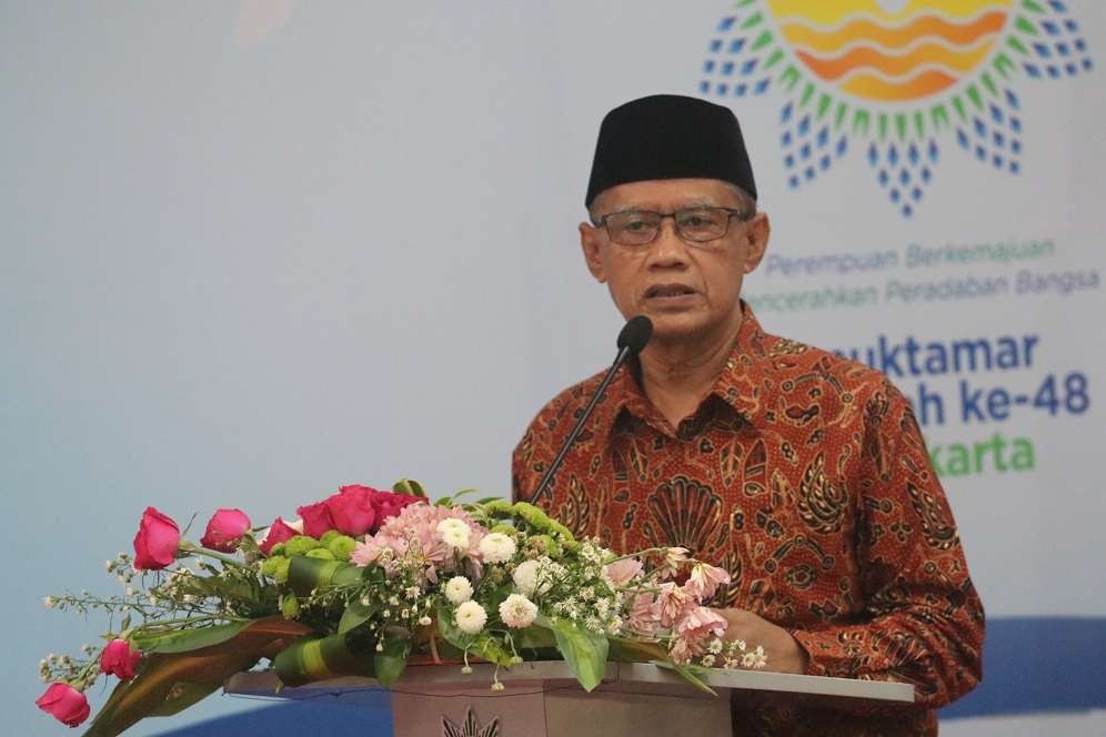 Ketua Umum Pimpinan Pusat Muhammadiyah, Haedar Nashir mengajak seluruh komponen Persyarikatan untuk terus bergerak melakukan revitalisasi gerakan. (Foto: Istimewa)