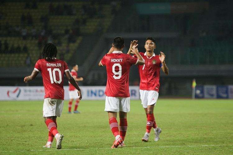 Tim Nasional Indonesia U-19 langsung unggul telak 6-0 atas Brunei Darussalam U-19 di babak pertama laga fase Grup A Piala AFF U-19 2022. (Foto: Ant)