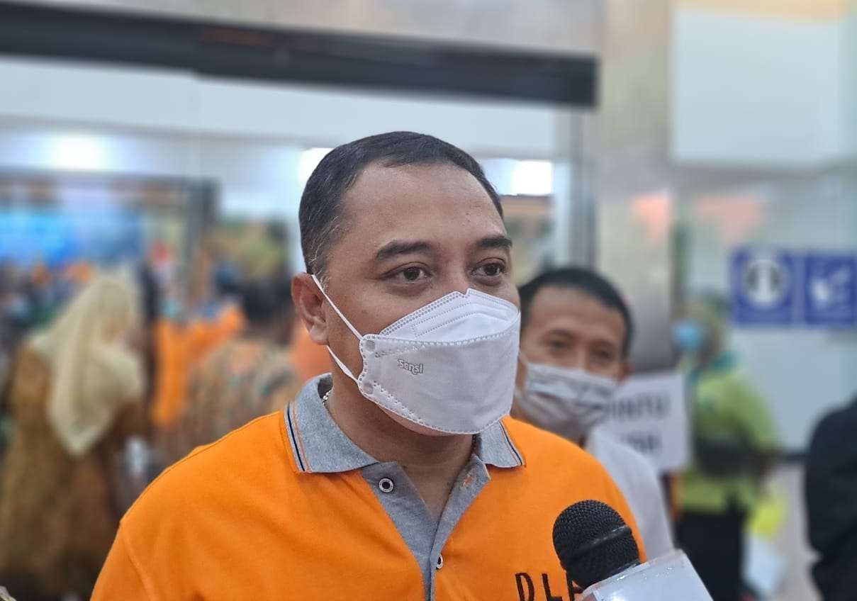 Walikota Surabaya, Eri Cahyadi saat ditemui usai melaunching SSC 2022. (Foto: Pita Sari/Ngopibareng.id)