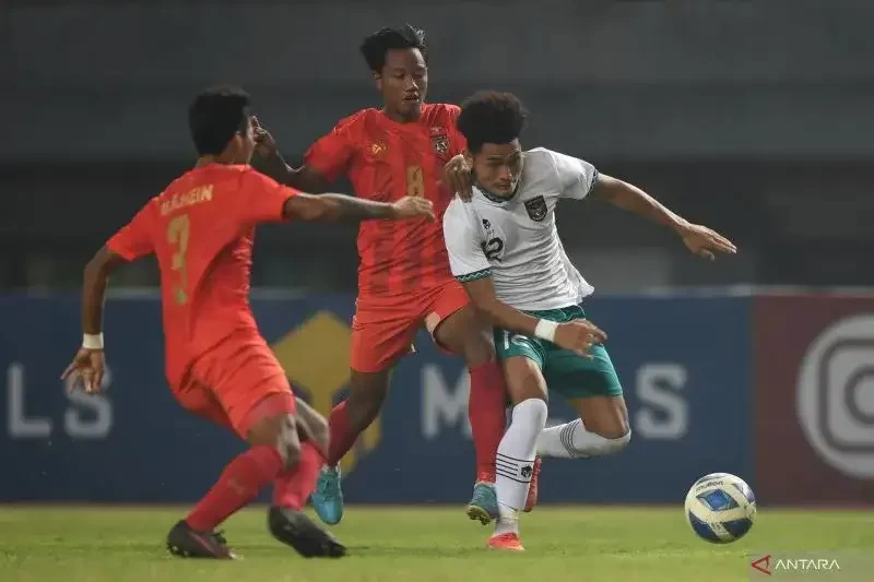 Timnas Indonesia U-19 gagal lolos semifinal Piala AFF u-19 2022 meski berhasil kalahkan Myanmar 5-1. (Foto: Ant)
