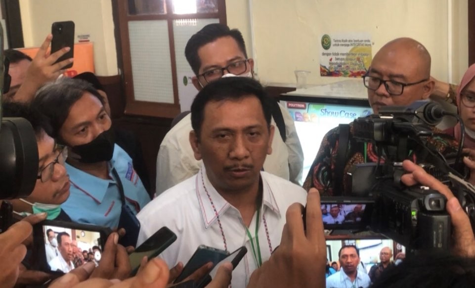 Kuasa Hukum MSAT, I Gede Pasek Suardika saat berada di PN Surabaya (Foto: Andhi Dwi/Ngopibareng.id)