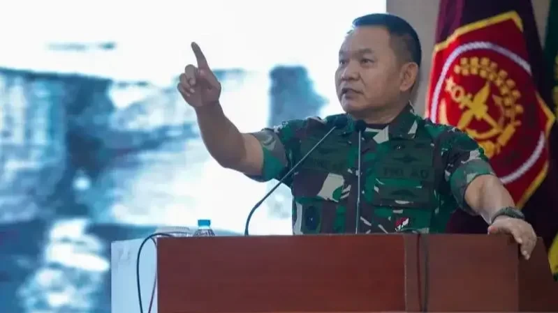 KSAD Jenderal TNI Dudung menyebut Indonesia rentan terjadi konflik komunal. (Foto: Ant)