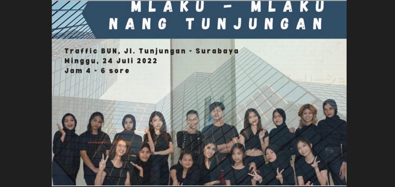 Poster sekolah model di Surabaya yang akan fashion show di Jalan Tunjungan. (Foto: Instagram @mm_models_management)