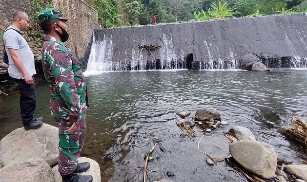 Dam di Desa Wringinanom, Kecamatan Kuripan, Kabupaten Probolinggo, tempat dua remaja putri tewas tenggelam. (Foto: Ikhsan Mahmudi/Ngopibareng.id)