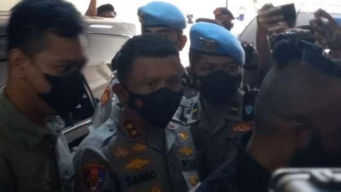 Irjen Ferdy Sambo ditangkap dan ditahan di Bareskrim Polri. (Foto: Tangkapan Layar Youtube TVOne)