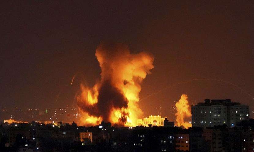 Serangan Israel ke Jalur Gaza dan penyerbuat Masjid al-Aqsa. (Foto: Arabnews)