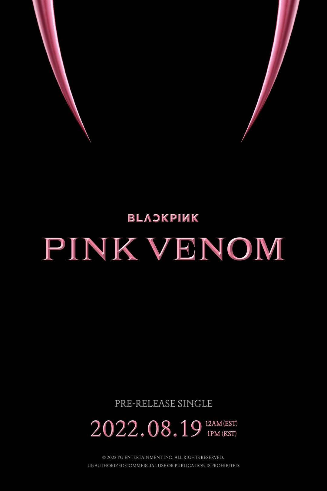 Poster Pink Venom BLACKPINK sekaligus sebagai perayaan Anniversary ke-6.(Foto: Twitter @BLACKPINKOFFICIAL)