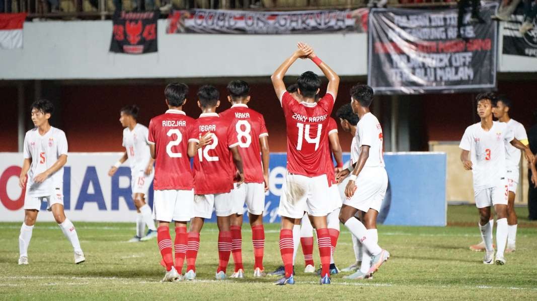 Timnas U-16 Indonesia berhasil membuat keunggulan 1-0 atas Vietnam di babak pertama. (Foto: pssi.org)