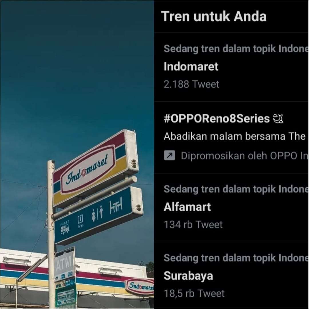 Kasus Karyawan Alfamart, Nama Indomaret Trending di Twitter. (Foto: Tangkapan layar Instagram)