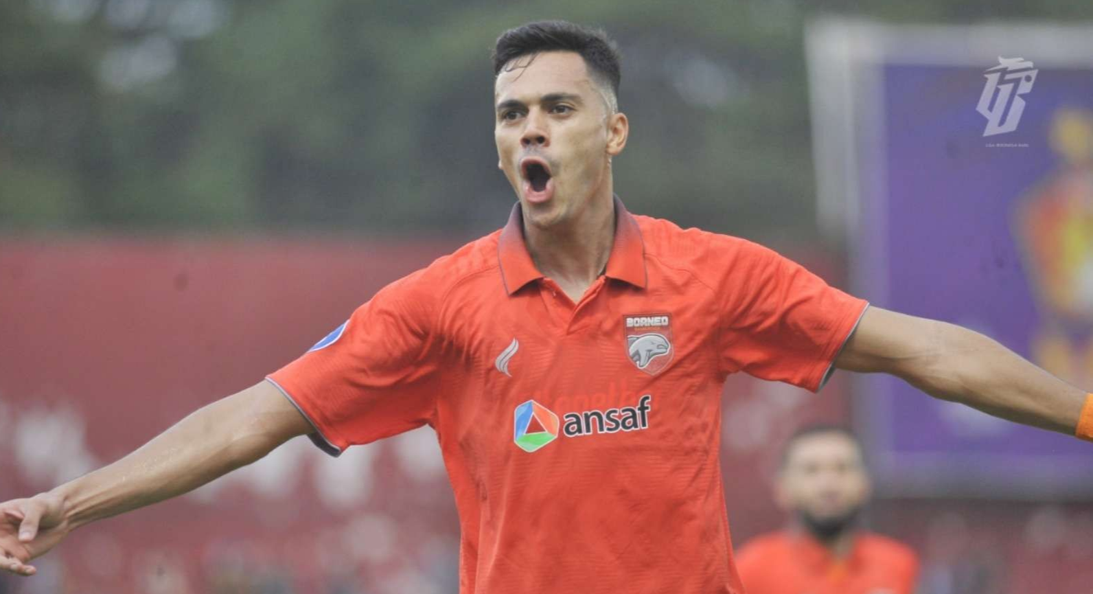 Pemain Borneo FC, Matheus Antonio De Sousa Santos (Pato), menjadi pemain yang diwaspadai Persebaya. (Foto: LIB)
