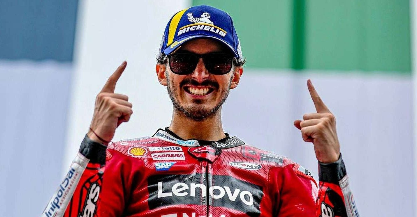 Francesco Bagnaia tampil sebagai juara di MotoGP Austria 2022