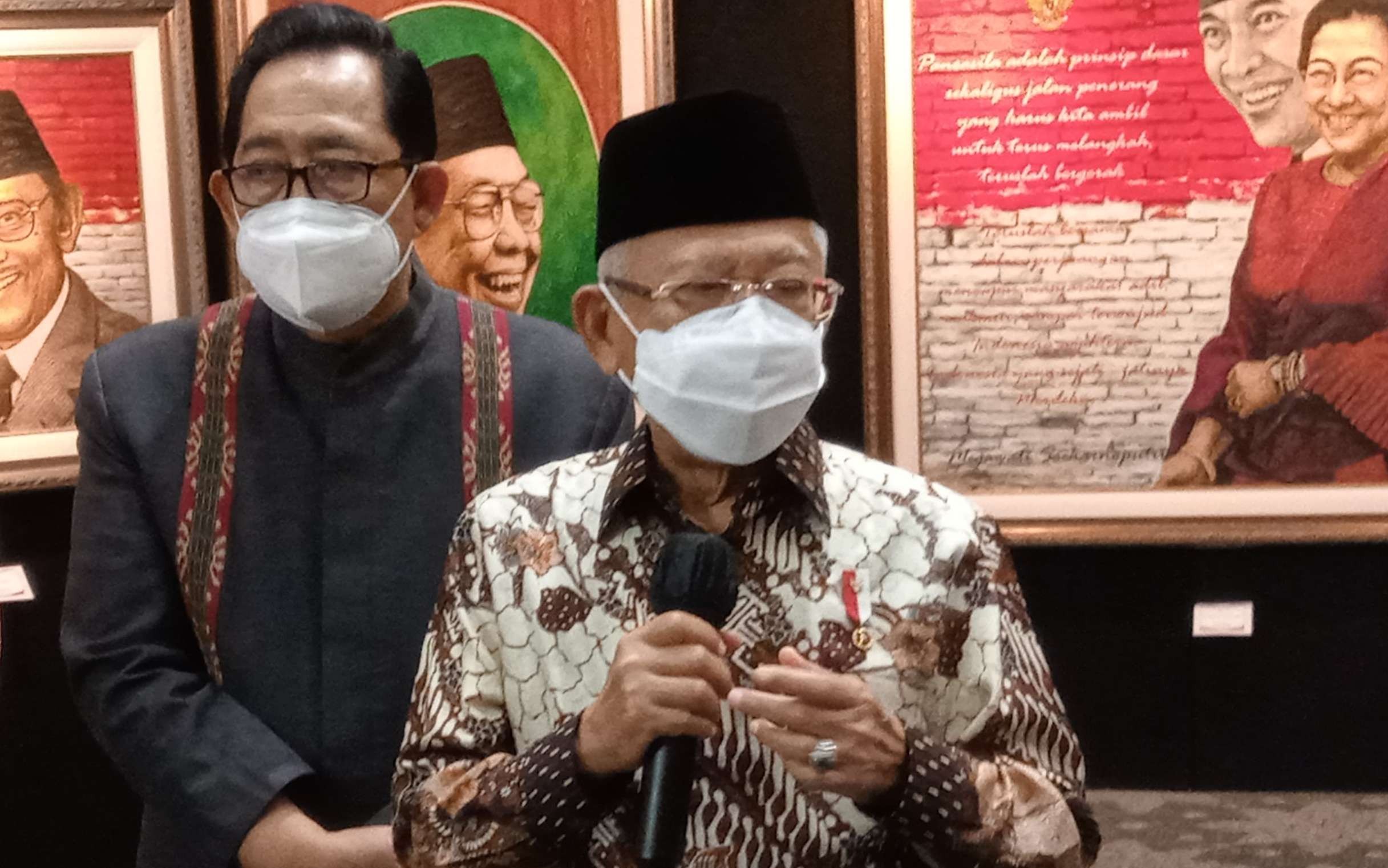 Wapres KH Ma'ruf Amin mendukung langkah Kapolri memberantas judi di Indonesia. (Foto: Asmanu/ngopibareng.id)