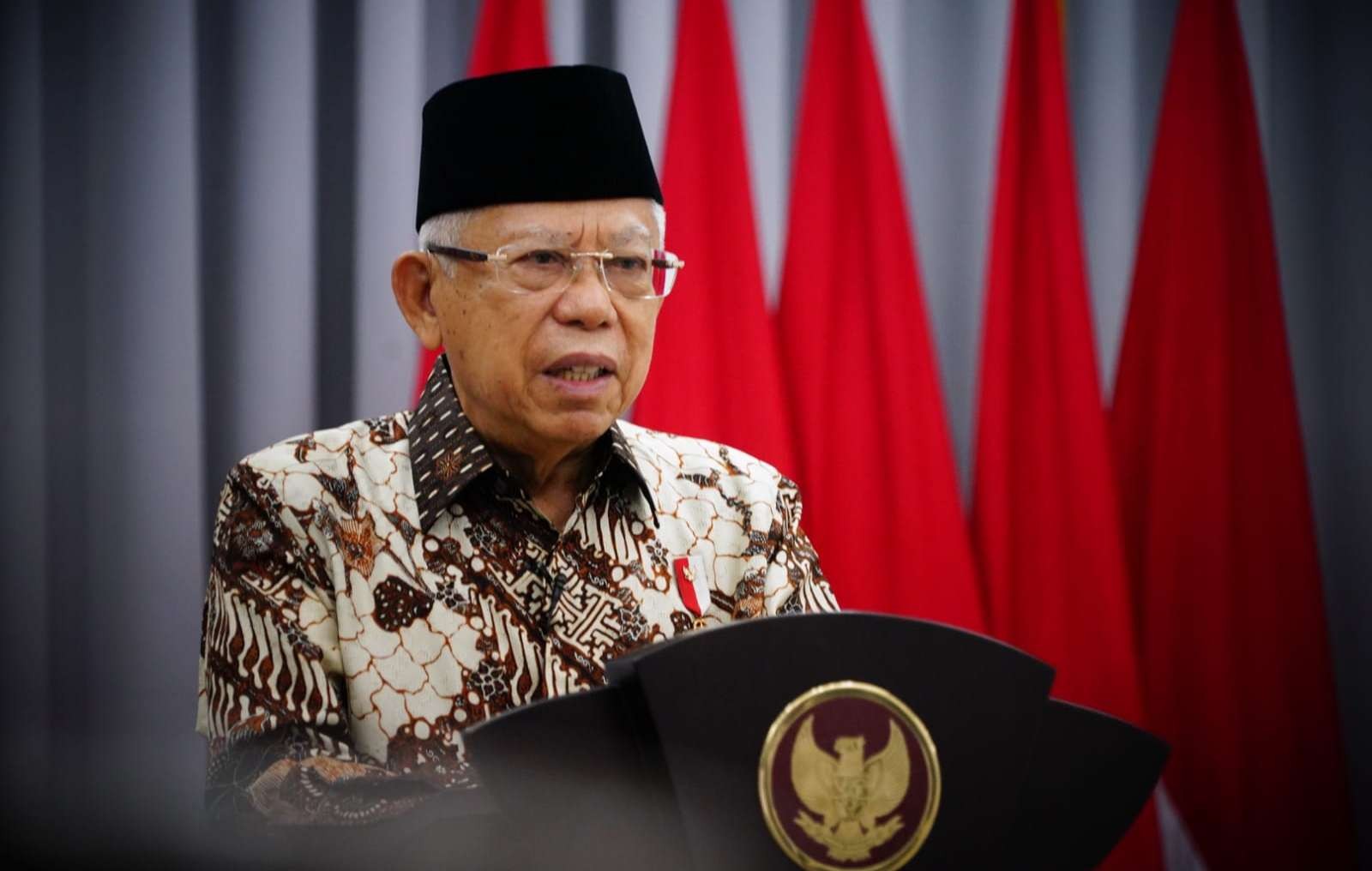 Wakil Presiden Ma'ruf Amin membuka Musyawarah Nasional I Jaringan Pengusaha Nasional (JAPNAS) di Jakarta, Rabu 24 Agustus 2024. (Foto: BPMI Setwapres)