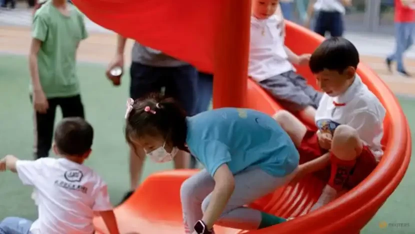 Anak-anak di Cina terus berkembang. Tampak, potret kebahagiaan anak-anak di negeri Tirai Bambu itu. (Foto: Reuters)