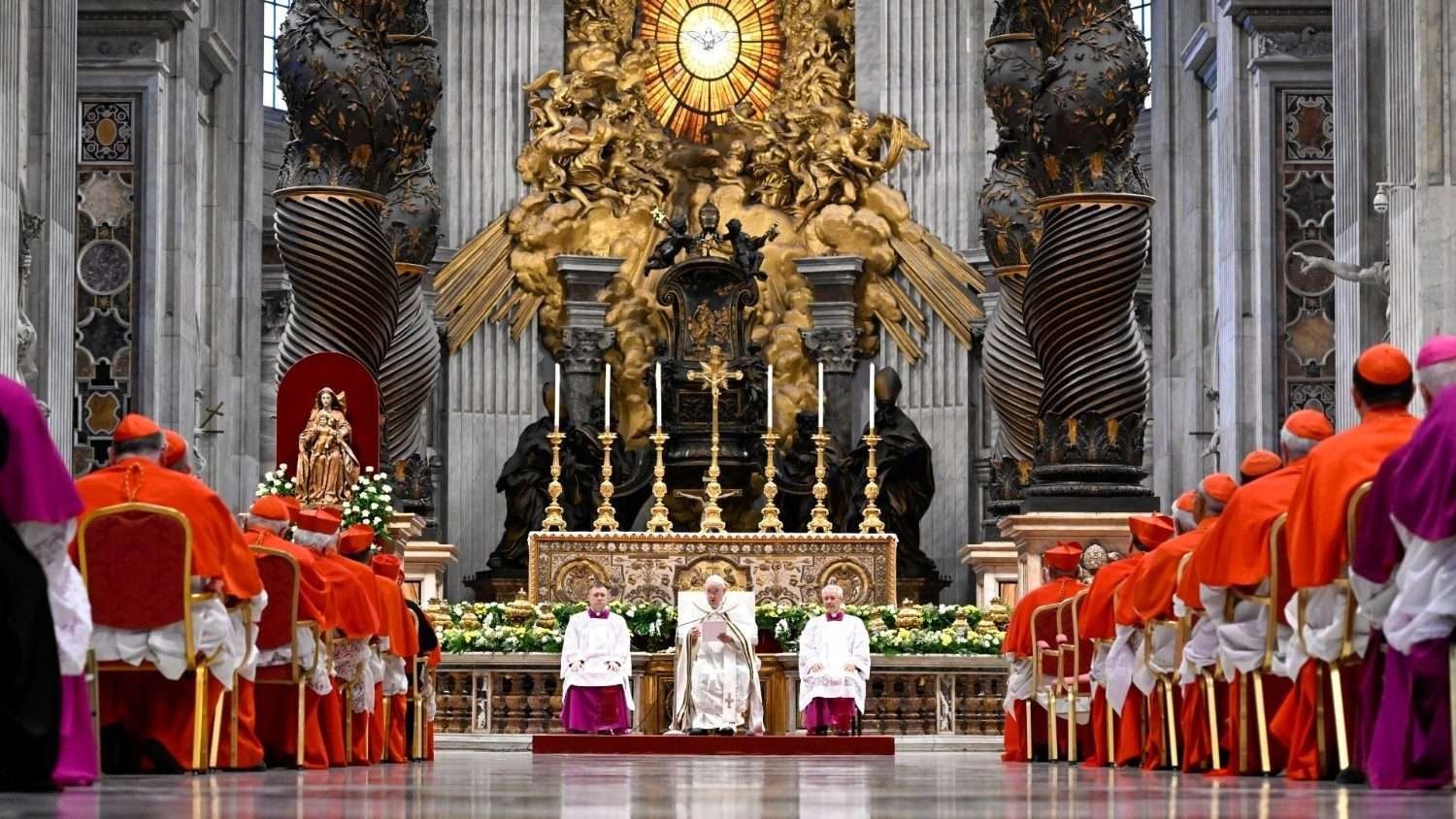 Paus Fransiskus memimpin pelatihan 20 kardinal baru, yang 16 di antaranya masuk usia boleh ikut konklaf, Sabtu 27 Agustgus 2022. (Foto: Vatican News)