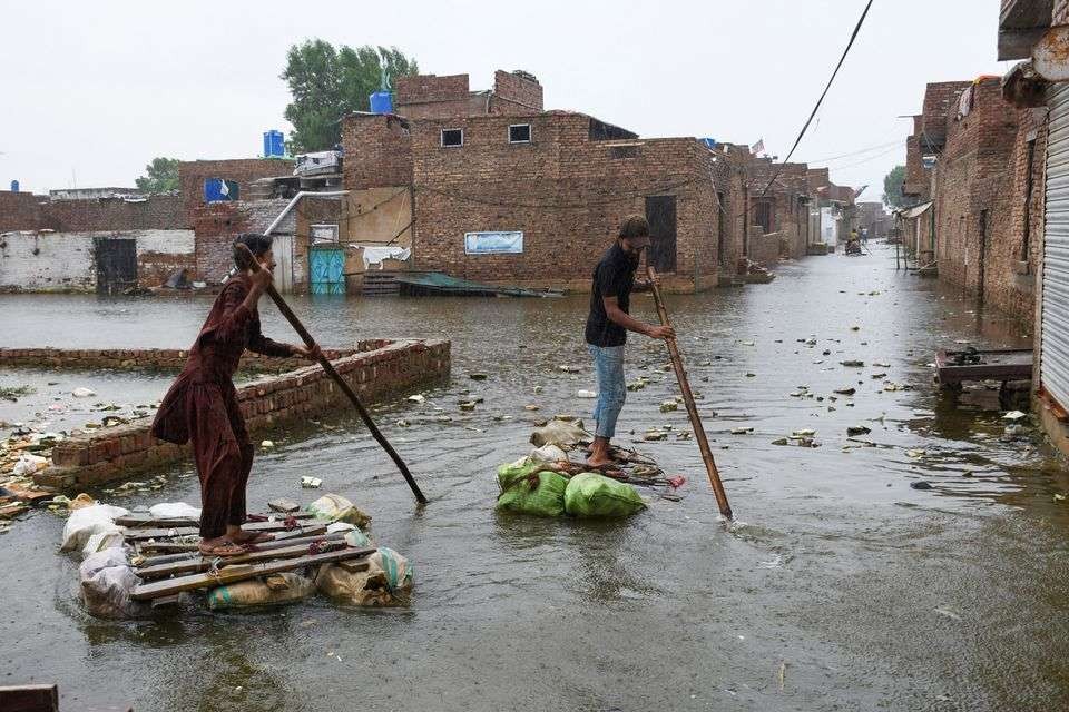 Kondisi memprihatinkan pascabanjir di Pakistan. Banjir Pakistan rendam sepertiga wilayah. (Foto:AFP)