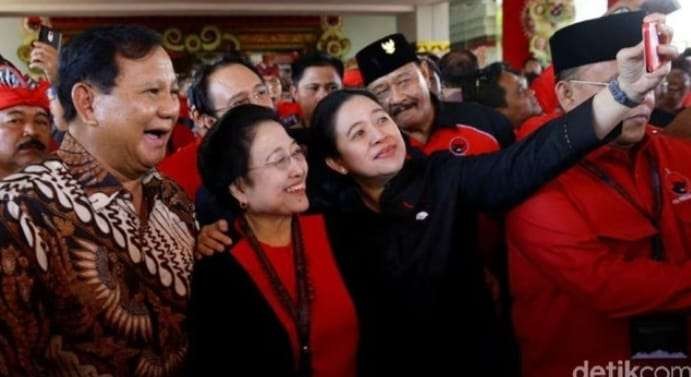 Prabowo Subianto (Minggu 4 September 2022) akab berkuda dengan Puan Maharani atas restu Megawati ( Foto: Media Center Puan)