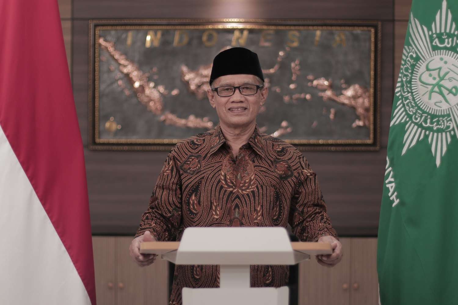 Pesan Haedar Nashir dalam Konsolidasi Nasional LHKP PP Muhammadiyah memberi penjelasan dengan jernih. (Foto: muha