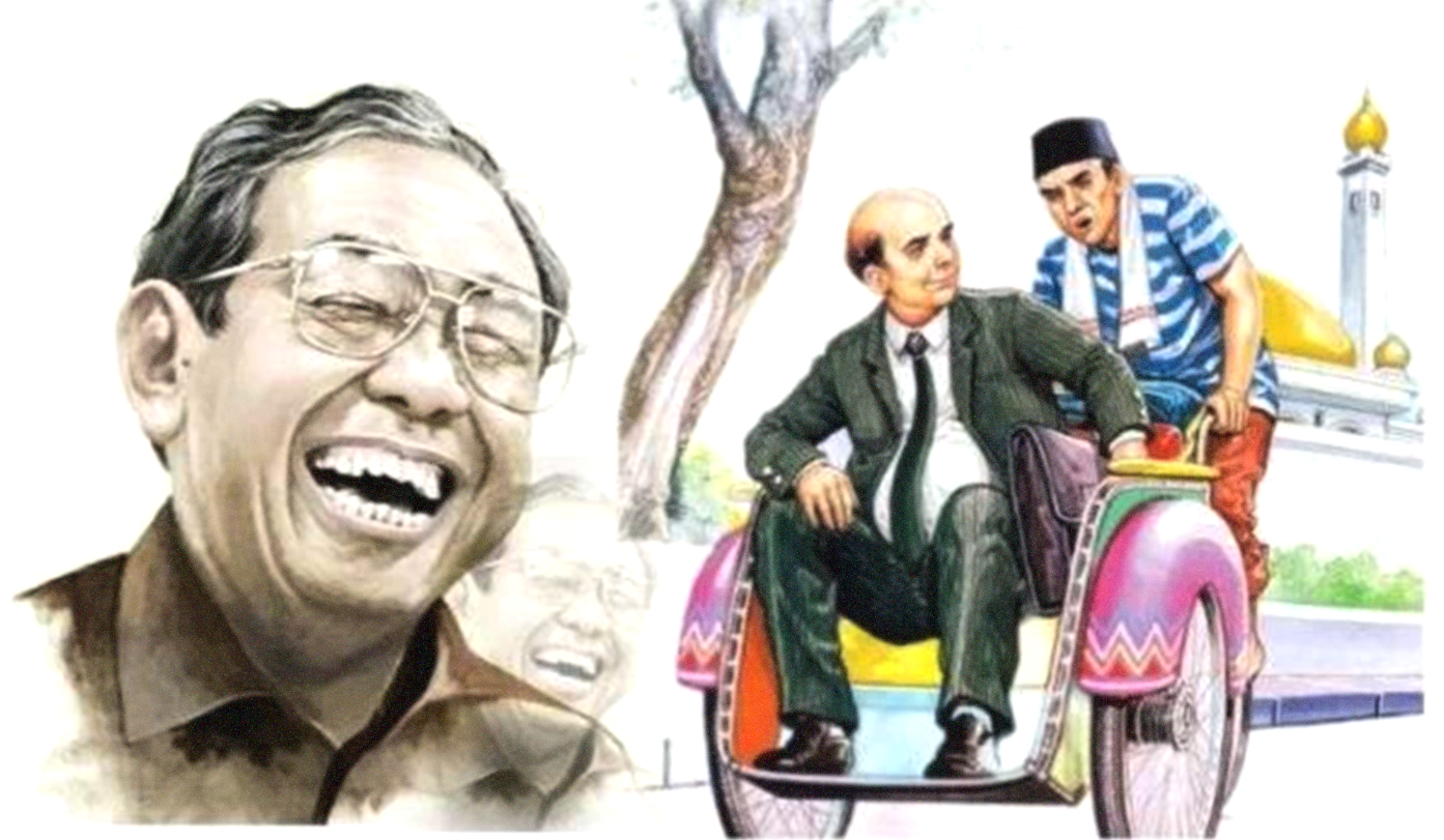 Gus Dur dan Orang Madura, ilustrasi humor. (Foto: Istimewa)