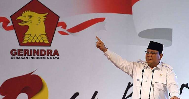 Majunya Ketua DPP Gerindra, Prabowo Subianto, pada Pilpres 2024 menjadi faktor naiknya elektabilitas partai. (Foto: Tirto)