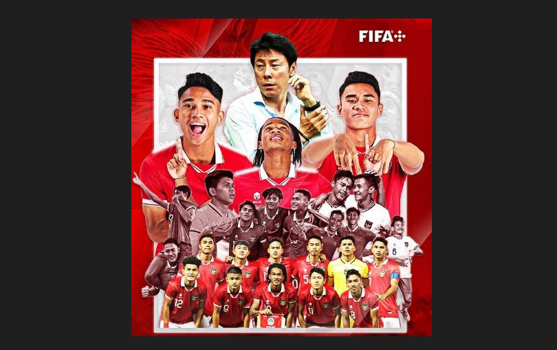 Poster Timnas Indonesia dipajang akun Instagram resmi FIFA. (Foto: Instagram @fifaworldcup)
