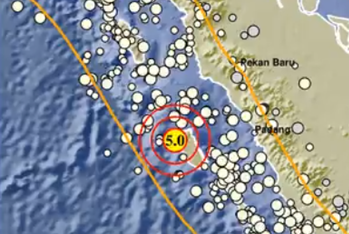 Gempa Mentawai berkekuatan M 5,0 terjadi pada Rabu, 21 September 2022 pukul 05.25 WIB. (Foto: Twitter BMKG)