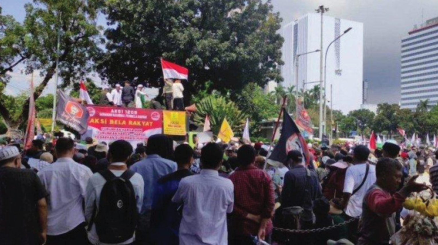 Demo Aksi 2309 PA 212 dan FPI, Ajak Jawara-Laskar Antisipasi Penyusup. (Foto: Dokumentasi Tribun)
