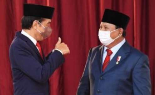 Prabowo Subianto rela menjadi pembantu Presiden Jokowi demi persatuan bangsa. (Foto: BPMI Setpres)