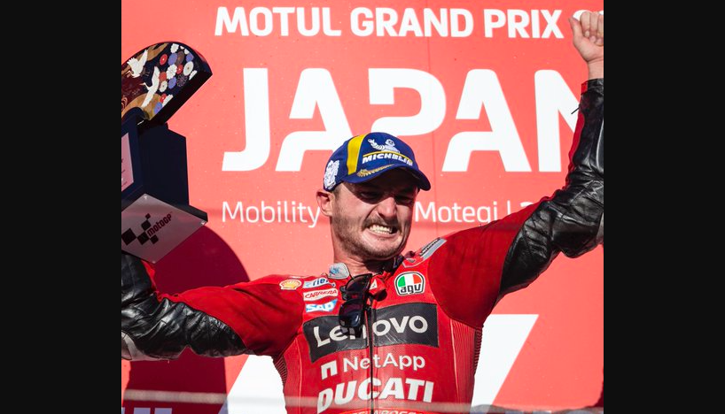Jack Miller juara MotoGP Jepang di Sirkuit Mobility Resort Motegi, Minggu 25 September 2022. (Foto: Twitter @motogp)