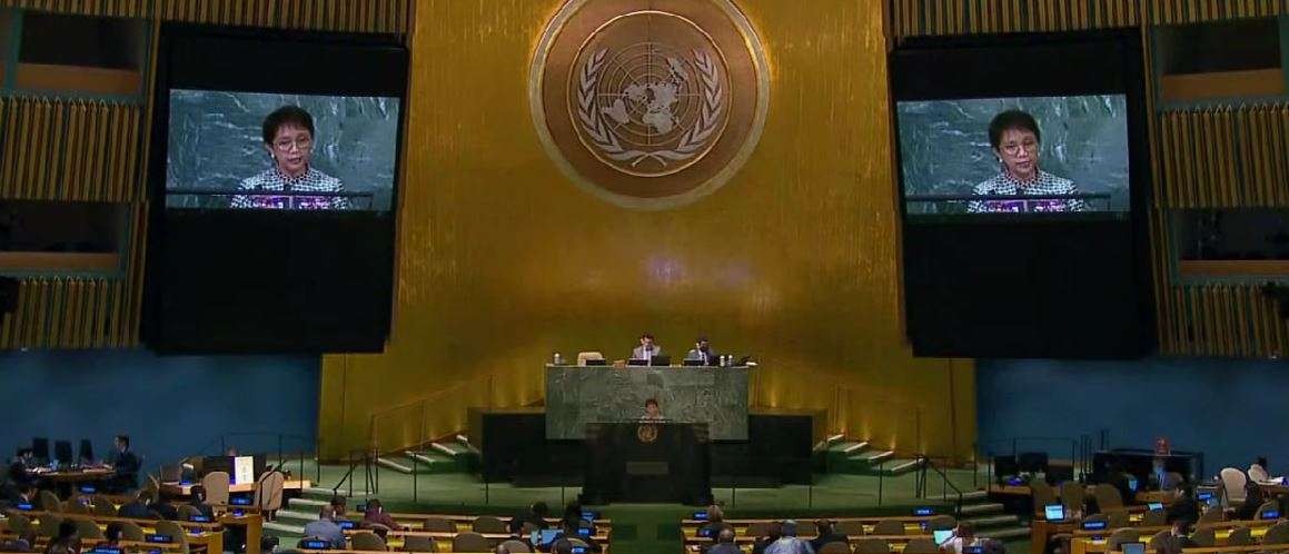 Menlu RI Retno L Marsudi, saat mewakili Presiden Joko Widodo pada Sidang Majelis Umum Perserikatan Bangsa-Bangsa (PBB) ke-77 di New York, Amerika Serikat. (Foto: kemlu-ri)
