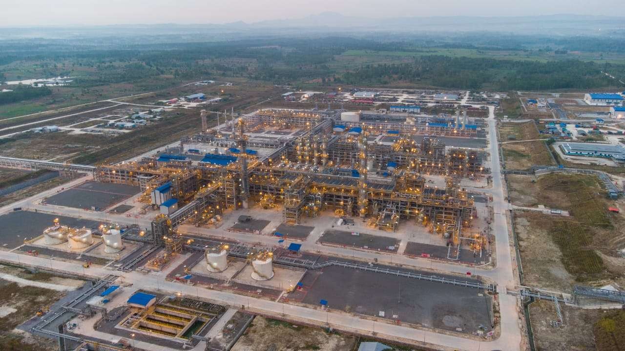 Lokasi proyek Lapangan Unitisasi Gas Jambaran-Tiung Biru (JTB), Desa Bandungrejo, Ngasem, Bojonegoro, Jawa Timur, (Foto: dok. Pertamina EP Cepu
