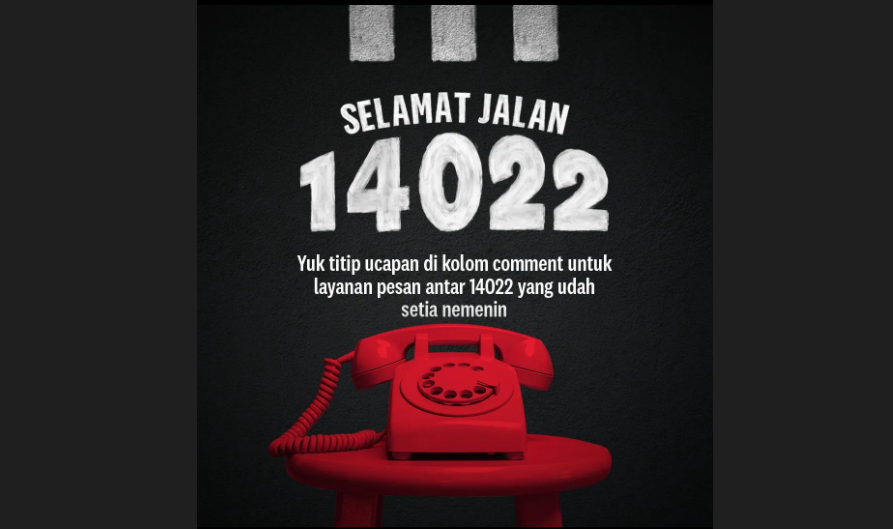 Layanan antar 14022 sudah ditutup, ganti ke aplikasi KFCku. (Foto: KFC Indonesia)