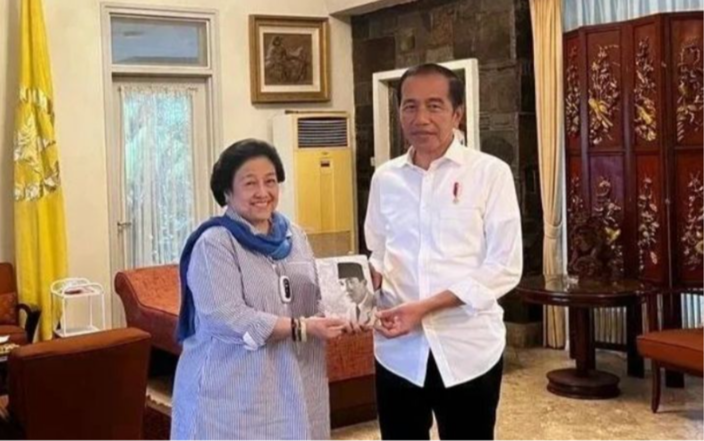 Presiden Jokowi bertemu Ketua Umum PDI P MegawTi Soekarno Putri di  Batutulis Bogor ( foto: Dok PDI P)